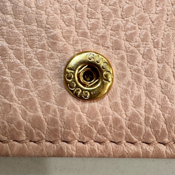 Gucci GG Marmont Wallet Gucci Pink Leather Card Case Wallet COA - Picture 7 of 15